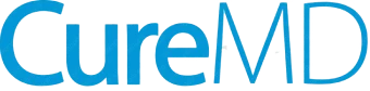 CureMD logo (brand wordmark in blue and teal)